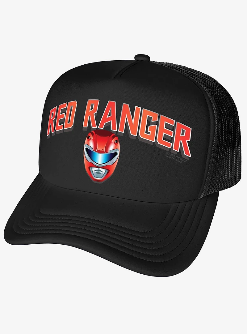 Power Rangers Red Ranger Helmet Foam Trucker Hat