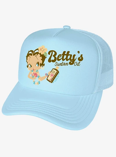 Betty Boop Betty's Suntan Oil Foam Trucker Hat