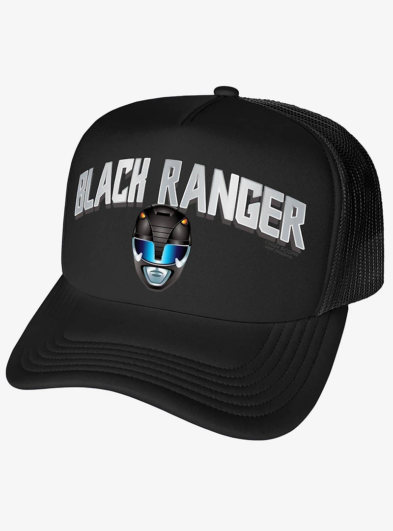 Power Rangers Black Ranger Helmet Foam Trucker Hat