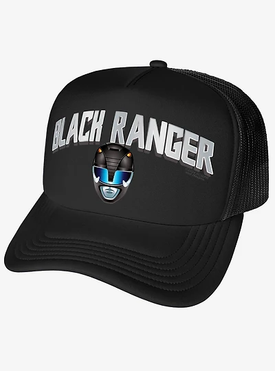 Power Rangers Black Ranger Helmet Foam Trucker Hat