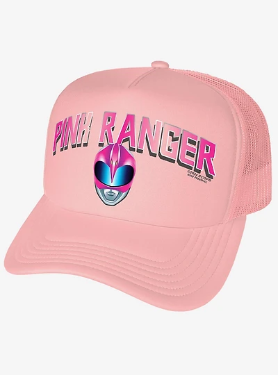 Power Rangers Pink Ranger Helmet Foam Trucker Hat