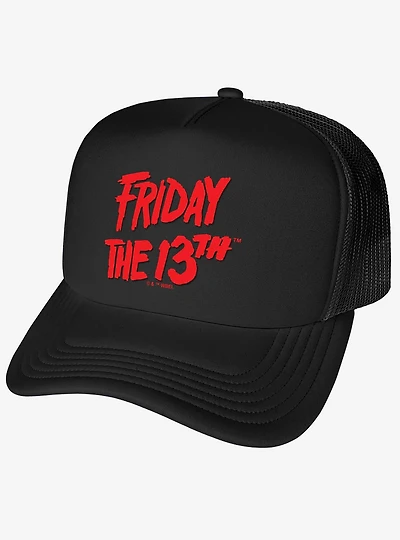 Friday The 13th Logo Foam Trucker Hat