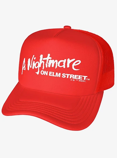 A Nightmare On Elm Street Logo Foam Trucker Hat