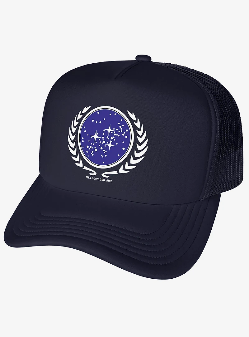 Star Trek United Federation Of Planets Logo Foam Trucker Hat