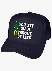 Elf You Sit On A Throne Of Lies Foam Trucker Hat