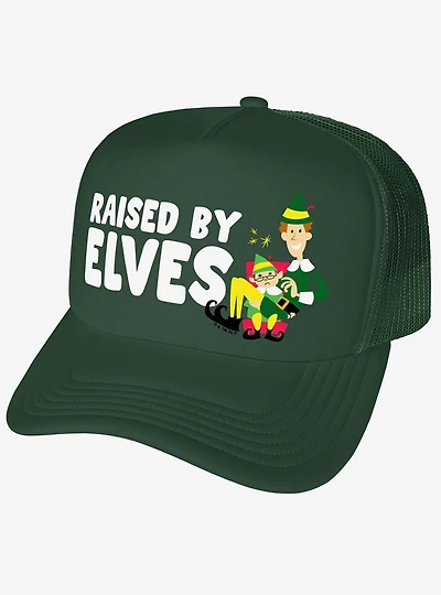 Elf Raised By Elves Foam Trucker Hat