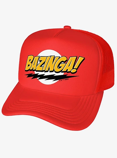 The Big Bang Theory Sheldon Bazinga Foam Trucker Hat