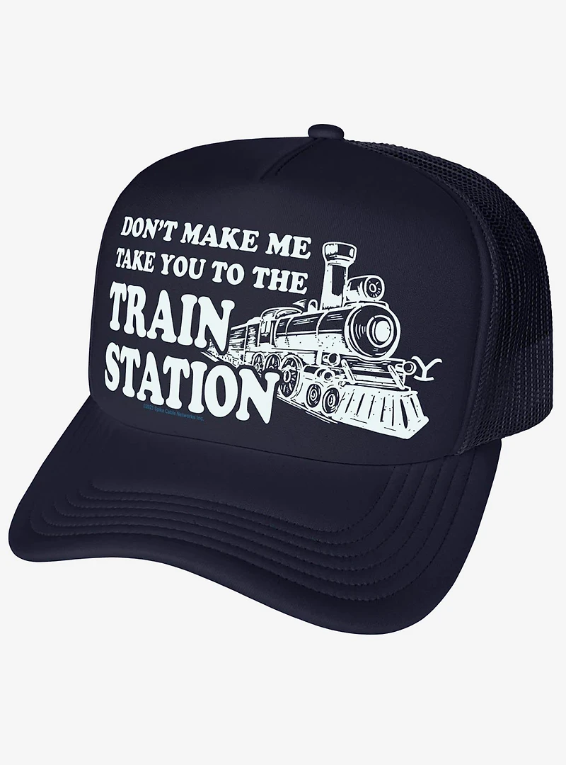 Yellowstone Train Station Foam Trucker Hat
