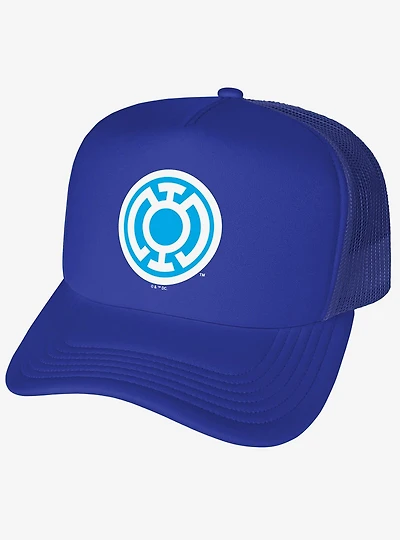 Green Lantern Blackest Night Blue Lantern Foam Trucker Hat