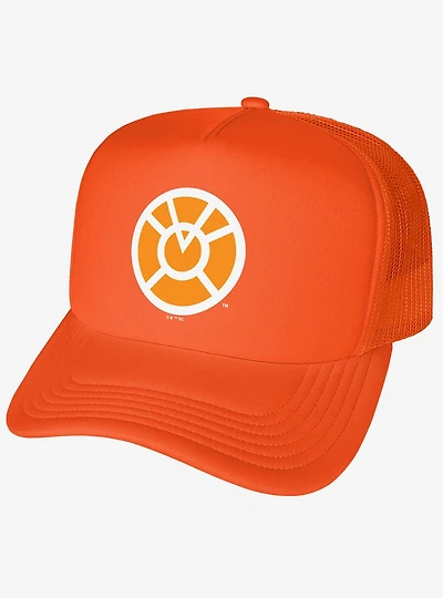 Green Lantern Blackest Night Orange Lantern Logo Foam Trucker Hat