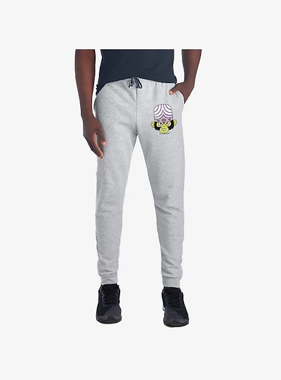The Powerpuff Girls Mojo Jojo Head Jogger Sweatpants