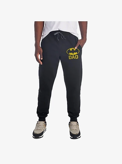 DC Comics Batman Bat Dad Shield Logo Jogger Sweatpants