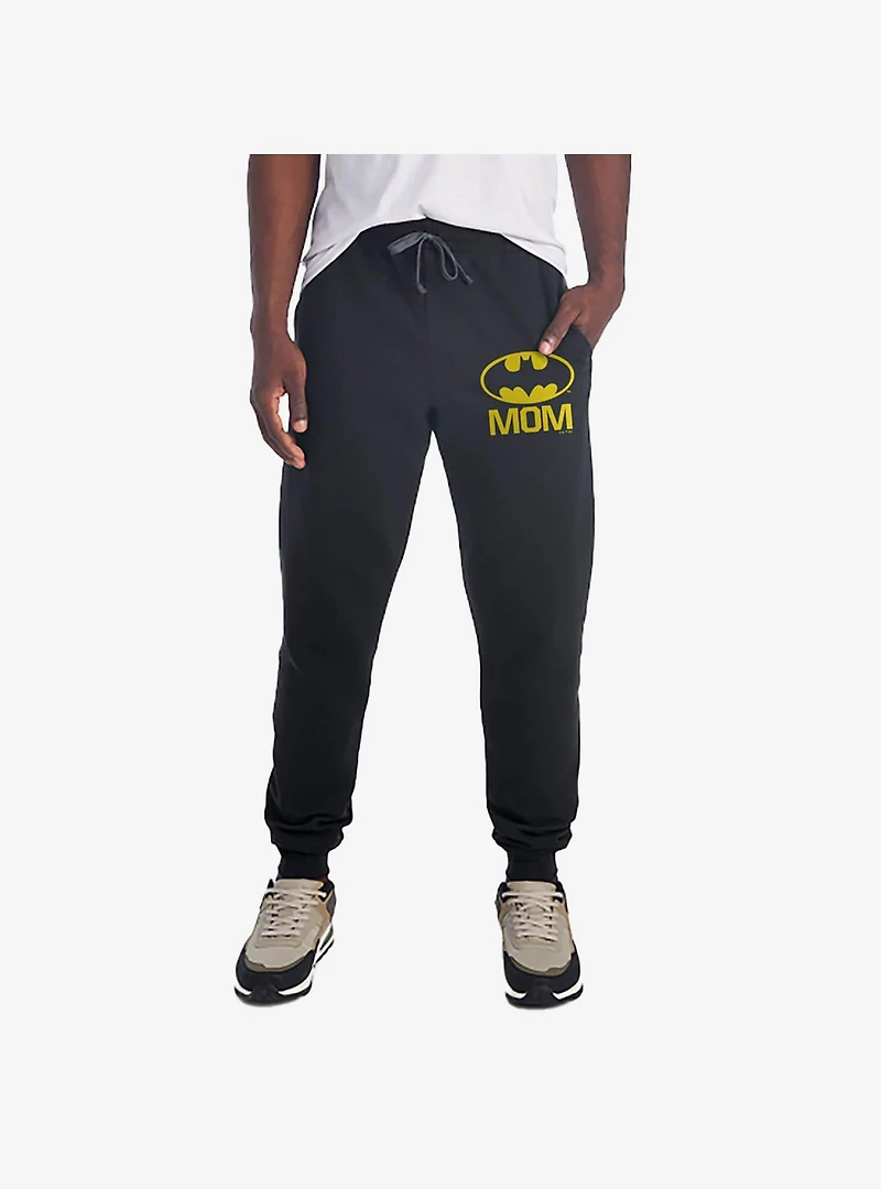 DC Comics Batman Bat Mom Shield Logo Jogger Sweatpants