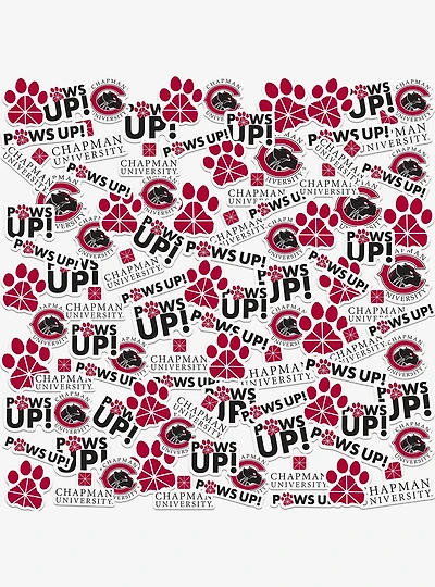 Chapman University Paws Up 100ct Sticker Pack