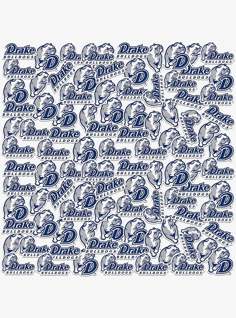 Drake University 100ct Sticker Pack