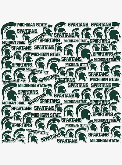 Michigan State University Spartans 100 Ct Sticker Pack