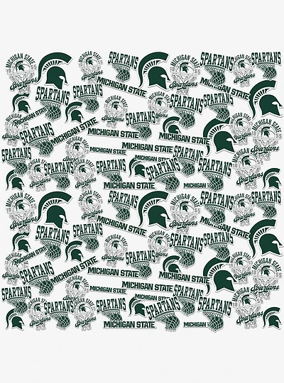 Michigan State University Spartans Basketball 100 Ct Sticker Pack
