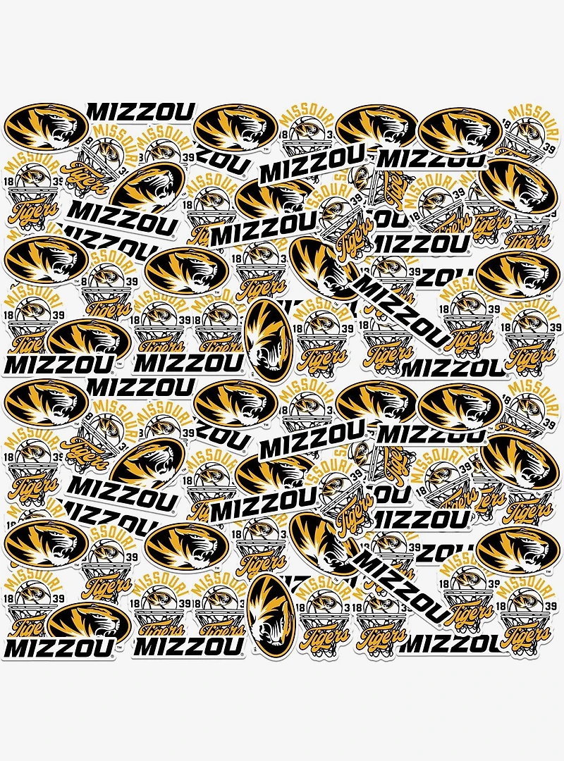 University Of Missouri Mizzou Basketball 100 Ct Sticker Pack