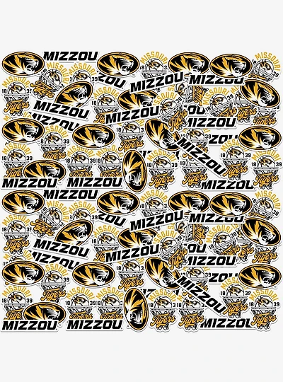 University Of Missouri Mizzou Basketball 100 Ct Sticker Pack