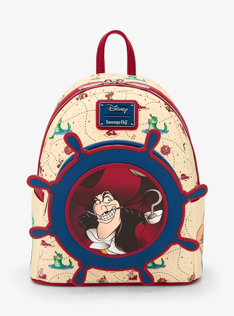 Disney Peter Pan Captain Hook Ship Wheel Rotating Mini Backpack — BoxLunch Exclusive