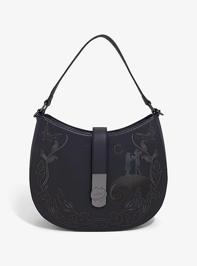 Loungefly Disney The Nightmare Before Christmas Jack & Sally Scene Tonal Handbag - BoxLunch Exclusive