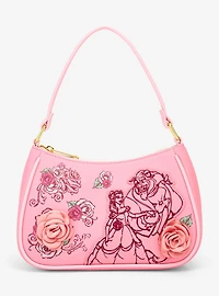 Loungefly Disney Beauty and the Beast Pink Roses Crossbody Bag — BoxLunch Exclusive