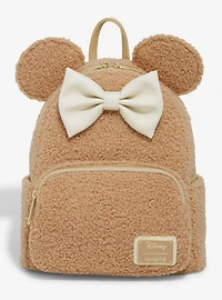 Loungefly Disney Minnie Mouse Sherpa Mini Backpack - BoxLunch Exclusive