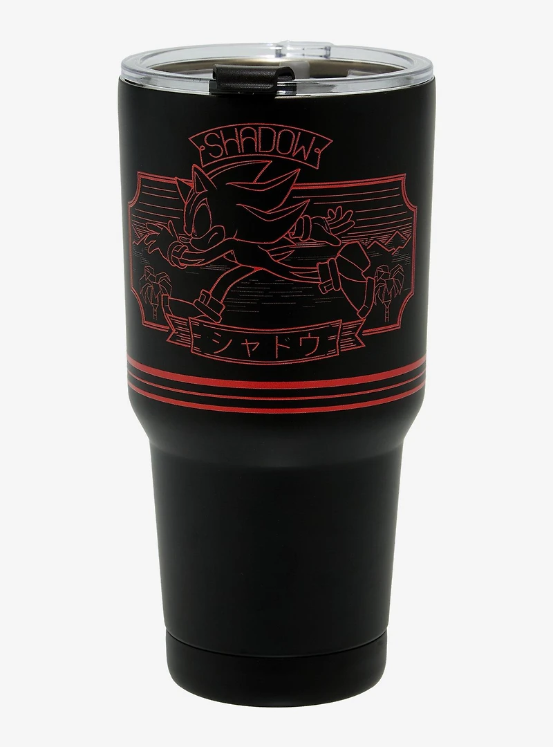 Sonic the Hedgehog Shadow Tonal Portrait Travel Mug - BoxLunch Exclusive