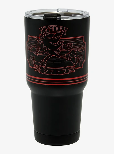 Sonic the Hedgehog Shadow Tonal Portrait Travel Mug - BoxLunch Exclusive