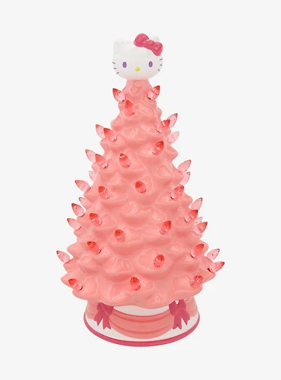 Sanrio Hello Kitty Pink Ceramic Light-Up Christmas Tree - BoxLunch Exclusive