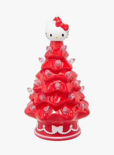 Sanrio Hello Kitty Red Light-Up Mini Christmas Tree Figure - BoxLunch Exclusive