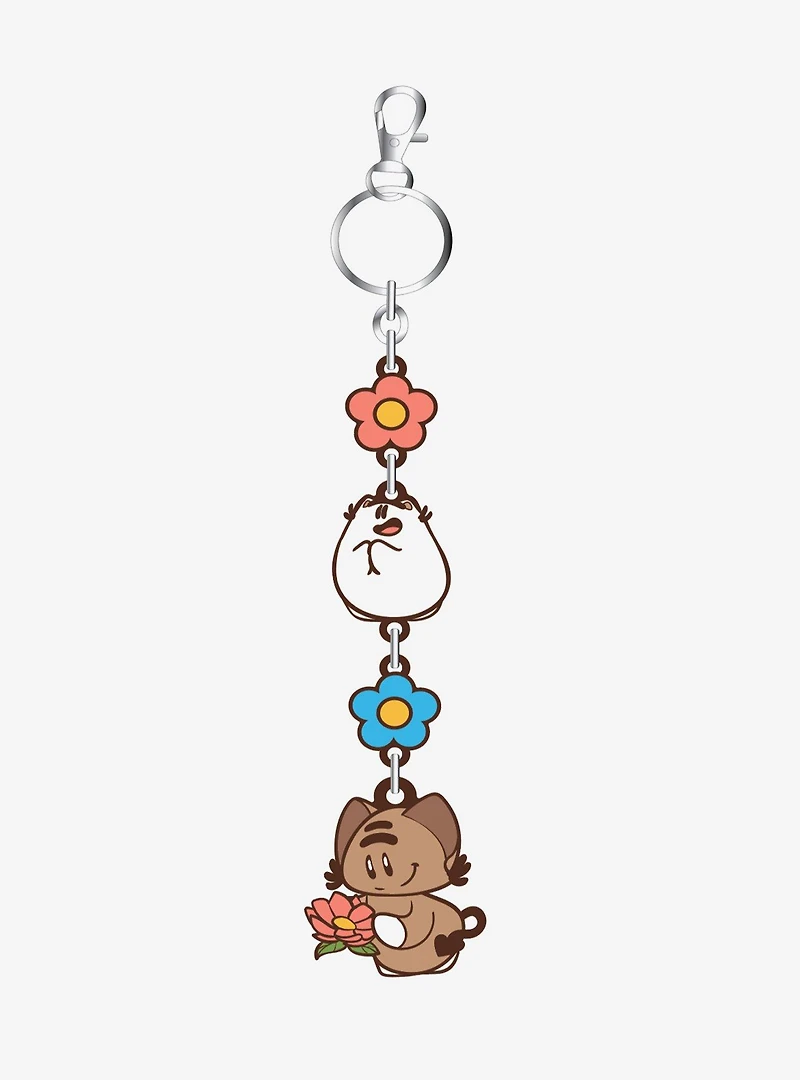 BeKyoot Momocheet & Floof Floral Keychain