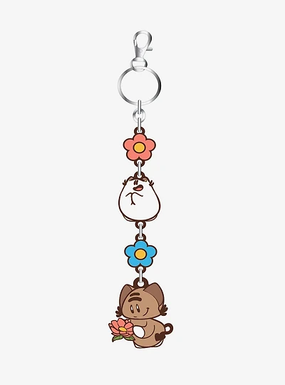 BeKyoot Momocheet & Floof Floral Keychain