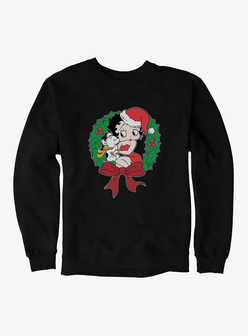 Betty Boop Pudgys Wreath Sweatshirt