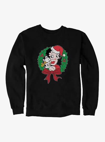 Betty Boop Pudgys Wreath Sweatshirt