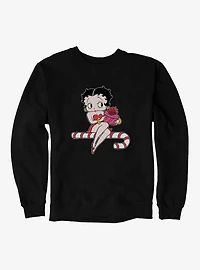 Betty Boop Candy Cane Sweatshirt