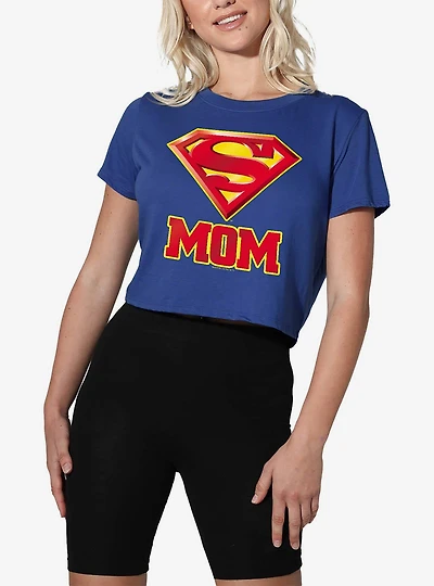 DC Comics Superman "Super Mom" Women's Crop Top T-Shirt