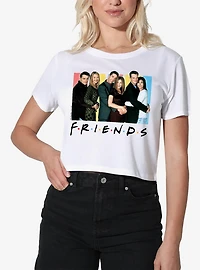 Friends Cast Logo Women's Crop Top T-Shirt