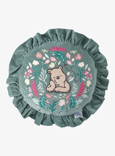 Disney Winnie the Pooh Floral Throw Pillow - BoxLunch Exclusive