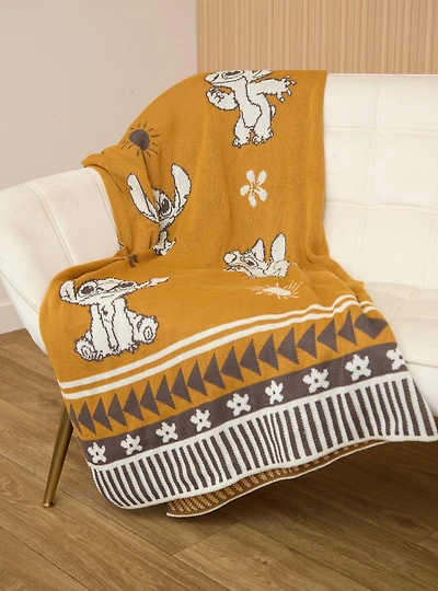 Disney Lilo & Stitch Tropical Icons Knit Throw — BoxLunch Exclusive