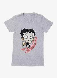 Betty Boop Zombie Love Womens T-Shirt