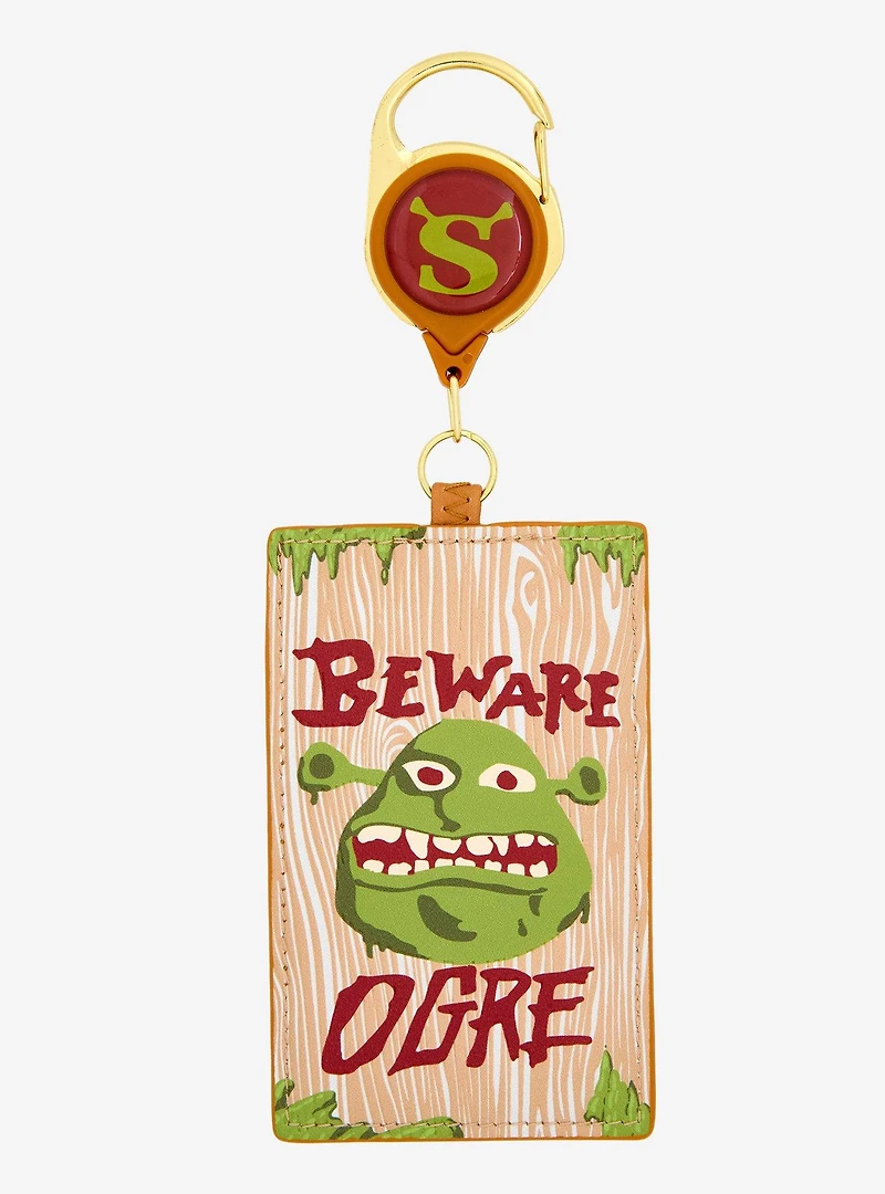 Loungefly DreamWorks Shrek Beware of Ogre Retractable Lanyard - BoxLunch Exclusive