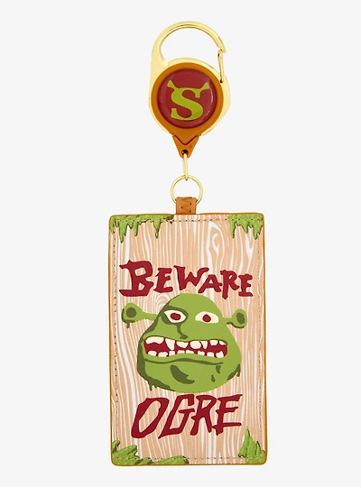 Loungefly DreamWorks Shrek Beware of Ogre Retractable Lanyard - BoxLunch Exclusive