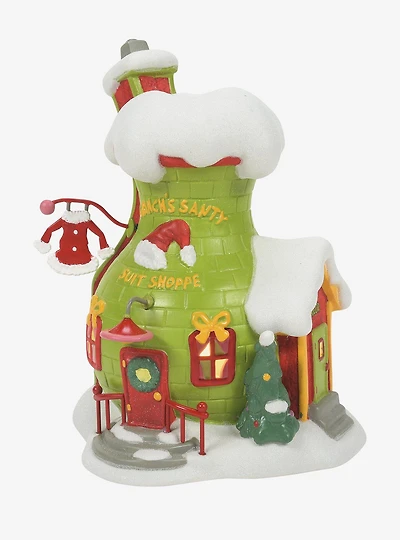 Department 56 How the Grinch Stole Christmas Light-Up Santy Suit Shoppe