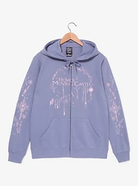 Studio Ghibli® Howl's Moving Castle Embroidered Tonal Icons Zippered Hoodie - BoxLunch Exclusive