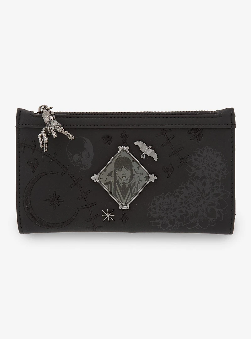 Wednesday Embroidered Icons Wallet - BoxLunch Exclusive