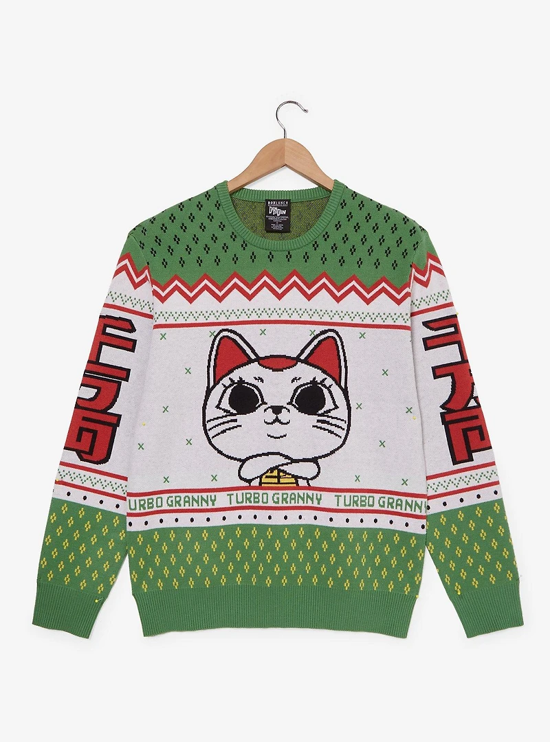 Dandadan Turbo Granny Holiday Sweater - BoxLunch Exclusive