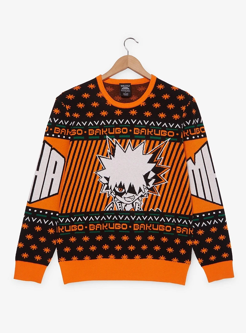 My Hero Academia Bakugo Holiday Sweater - BoxLunch Exclusive