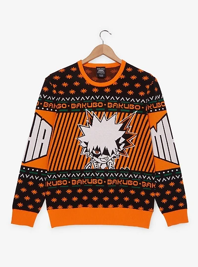 My Hero Academia Bakugo Holiday Sweater - BoxLunch Exclusive