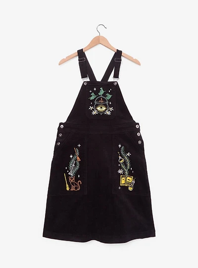 Disney Hocus Pocus Embroidered Icons Plus Overall Dress — BoxLunch Exclusive